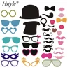 Photo Booth Party Props Mustache on a Stick Bowler Hat Lips Mustaches Ladies Cute Hat Material Glitter Foamy PFB0004