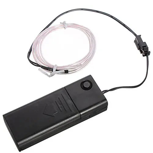 3M 9.6ft Flexible Neon Light EL Wire Rope Tube + Controller Amazingly Bright New Generation of Micro LEDs for Indoor and Outdoor