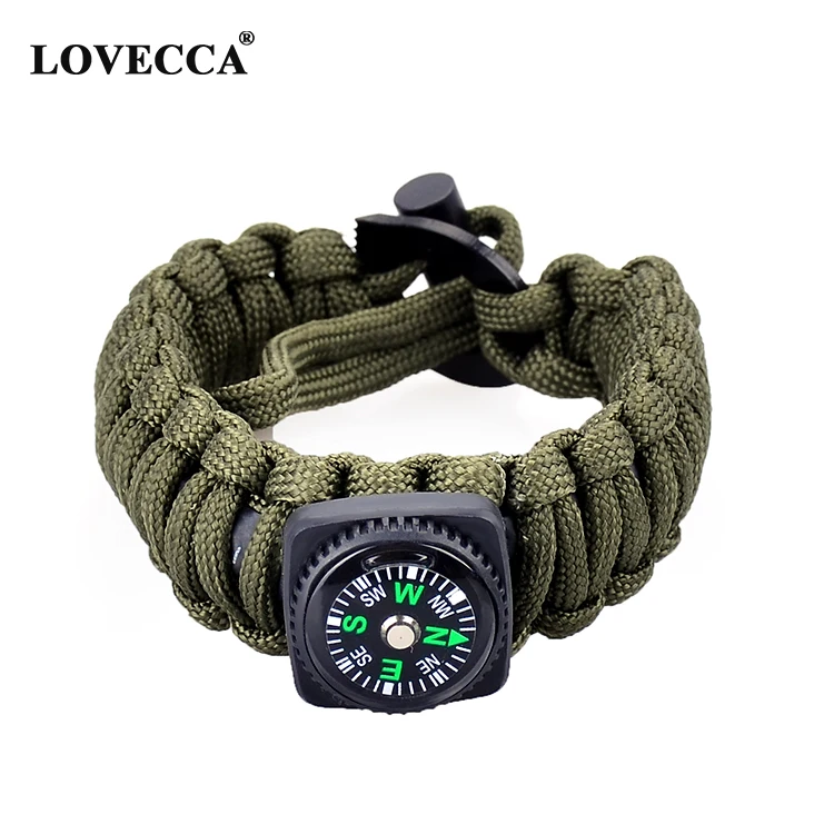 paracord bracelet with compass