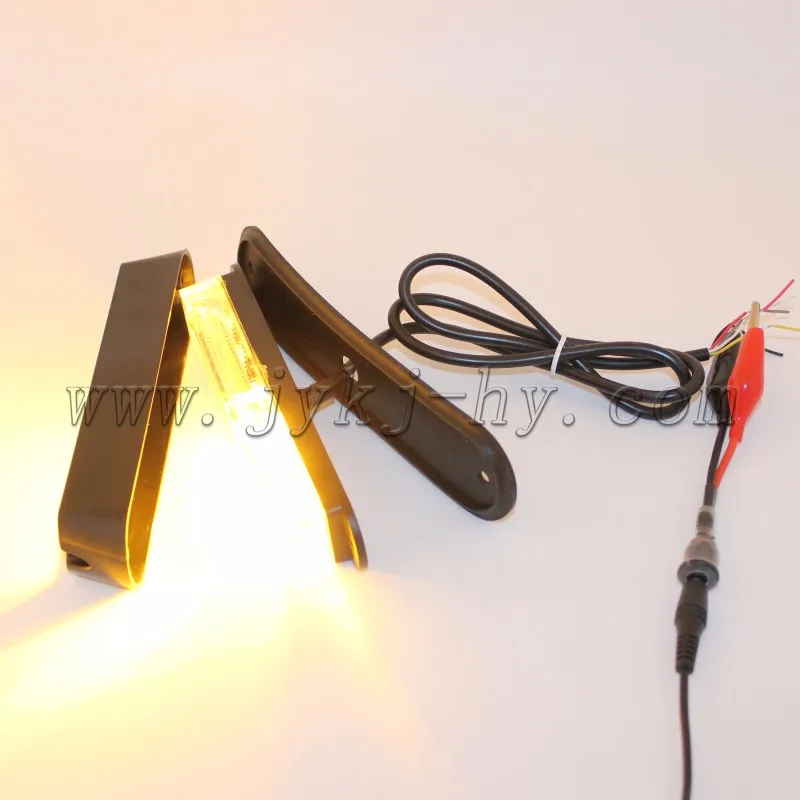 Amber 12v 24v motorcycle LED strobe light