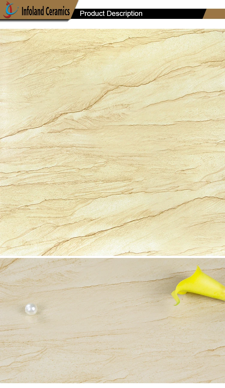 Gold Color Mat Finish Yemen Ceramic Tiles For Floor