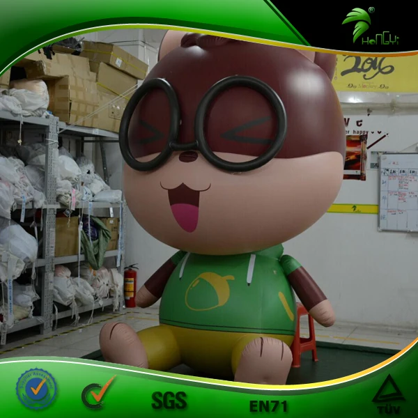 Giant Inflatable Squirrel Hongyi Inflatable 3d Cartoon 3m H Animal