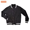 Men's university baseball black custom varsity jacket