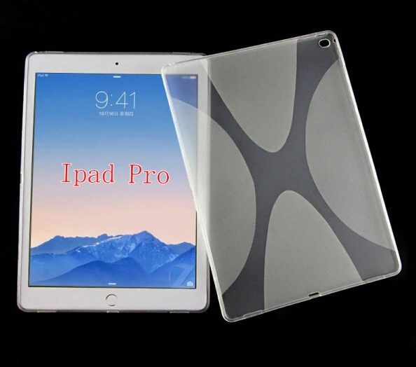 For iPad pro case s line tpu for ipad pro flexible soft gel case in stock Mix colors