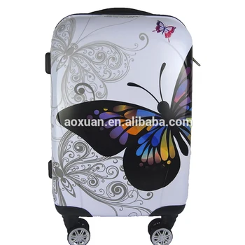 butterfly luggage