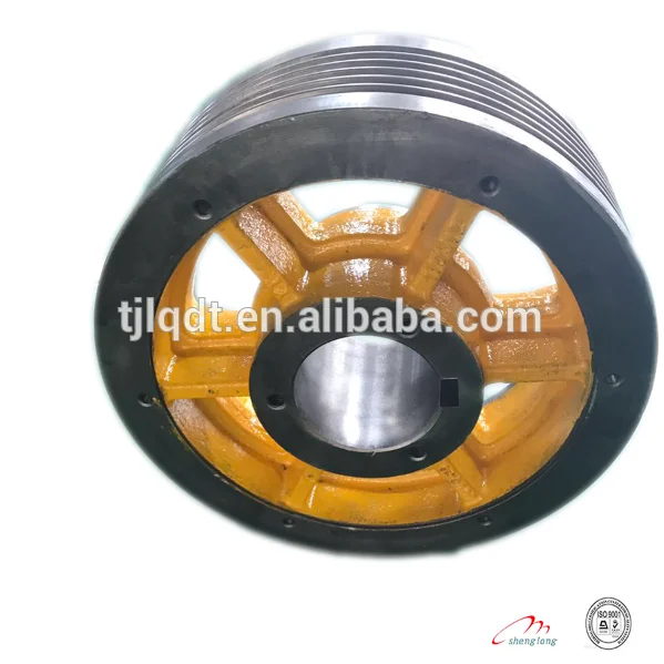 OT1S lift parts,traction elevator wheel 480*5*12 Diameter 480,7 Grooves,12Rope s