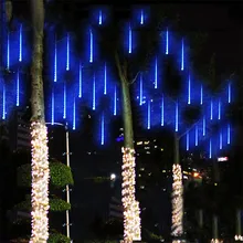 Multi color 30CM Meteor Shower Rain Tubes AC100 240V LED Christmas font b Lights b font