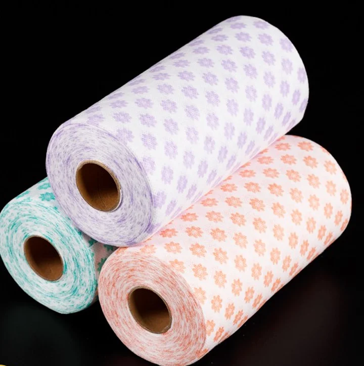 Disposable Roll Wipes Made Of Viscose&polyester Material Buy