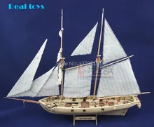 Free shipping Assembly Model kits Classical wooden sailing boat model Halcon1840 scale wooden model