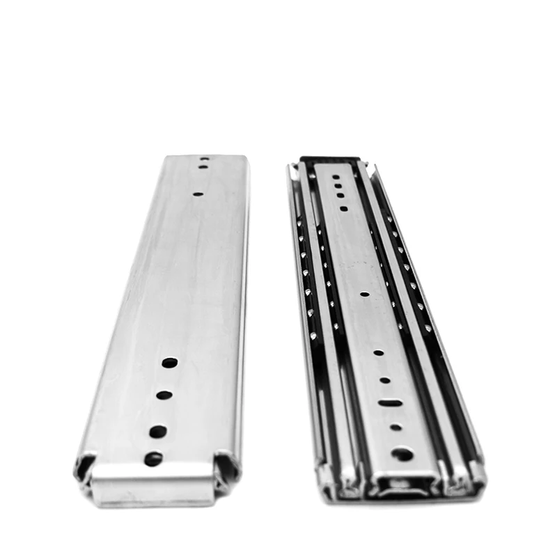 227kg Load Capacity 76mm Heavy Duty Drawer Slide 1500mm Telescopic Slides Stainless Steel Drawer