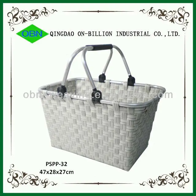 Wholesale Recycled Plastic Woven Shopping Basket Buy Wholesale