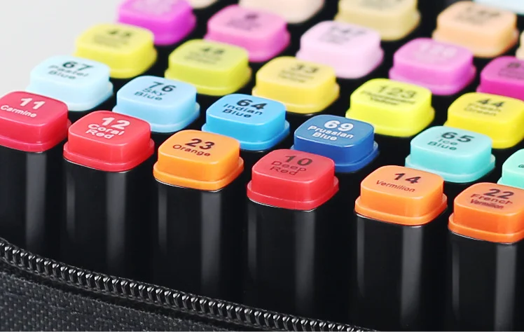 168 colors double sided touch marker five pens