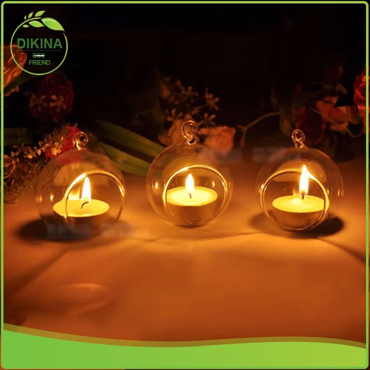 10cm Clear Globe Hanging Terrarium Airplant Garden,With Hook // Glass