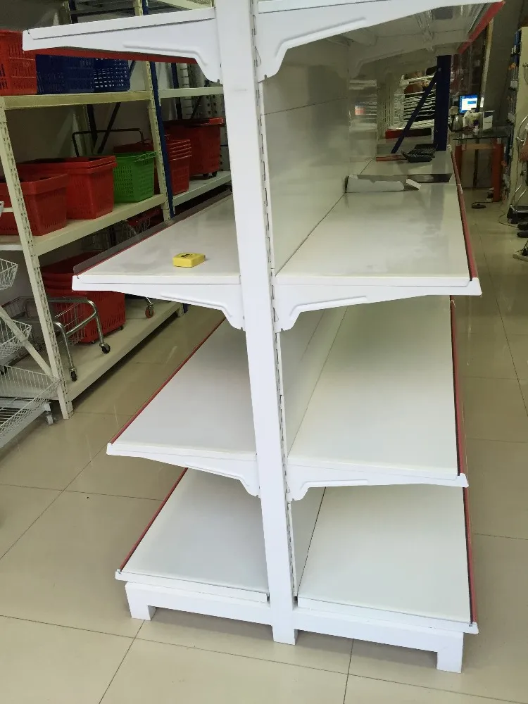 Black Standard Shelves Rack Island Gondola Display Shelving Used In