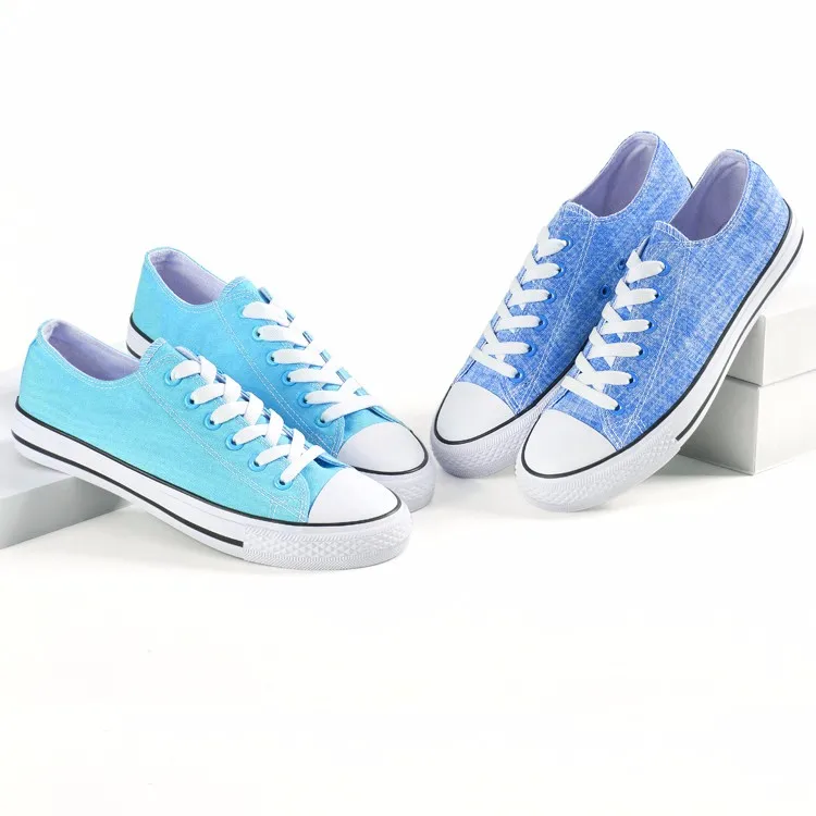 white plain canvas shoes