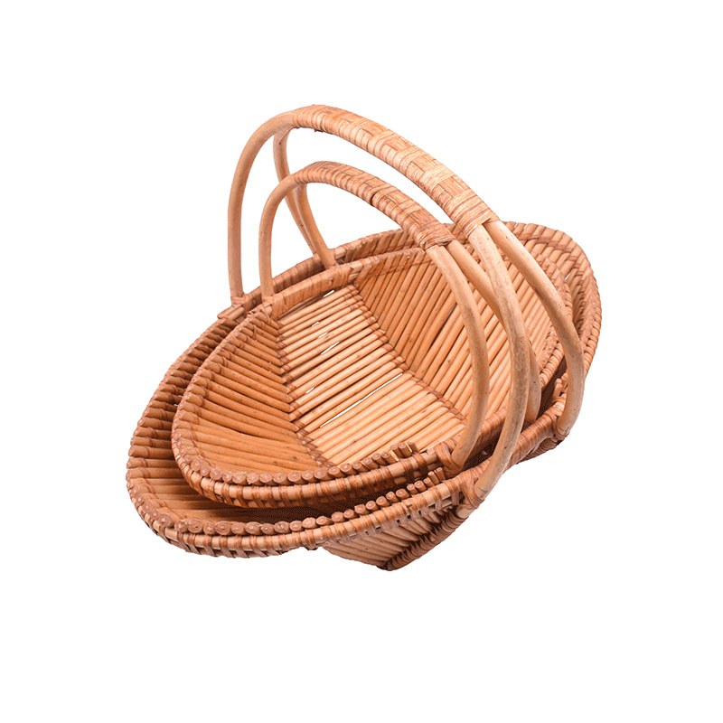 2020 Handmade Wicker Woven Storage Basket With Handle/ Custom Size High