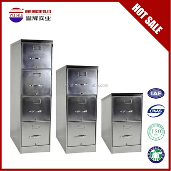 Stainless Steel 4 Drawer Vertical File Cabinet Two Drawer 3 Drawer