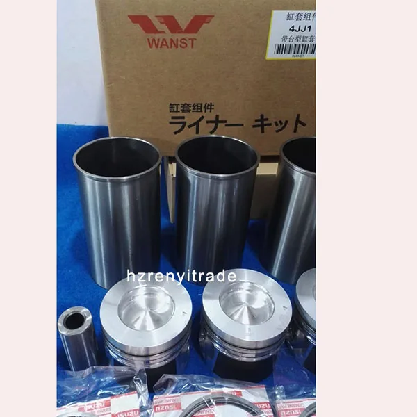 Genuine 4jj1 Diesel Engine Liner Kits,Dmax Diesel Engine Parts Rebuild