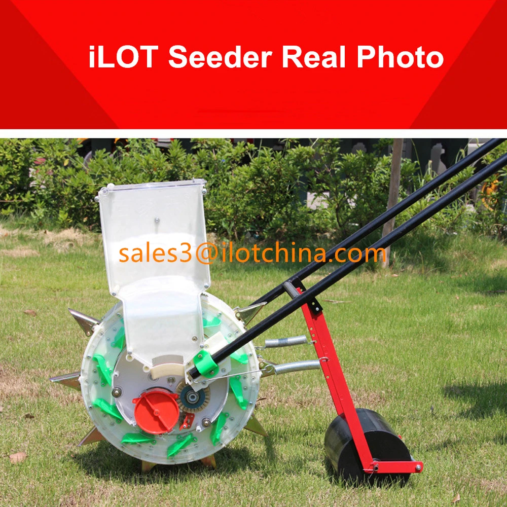 Ilot Wheelbarrow Walking Row Corn Seeder Machine With 4 Rotators And 6 ...