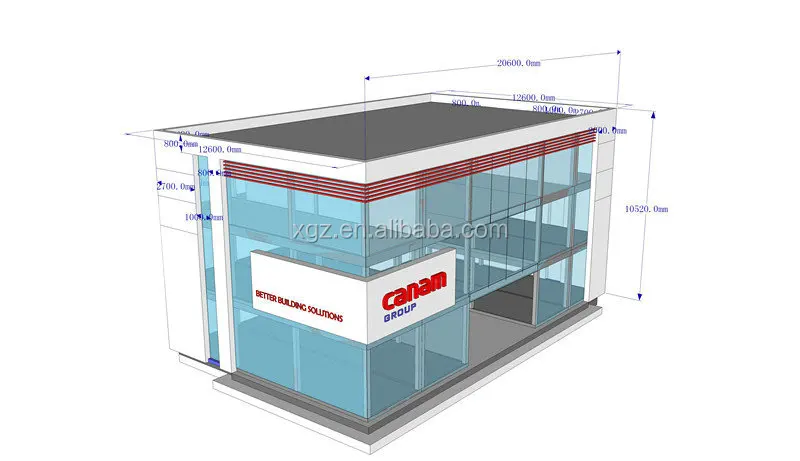 cheap hot selling modular 40ft office container in malaysia