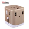 New product portable universal multi plug european travel wall charger adapter with usb