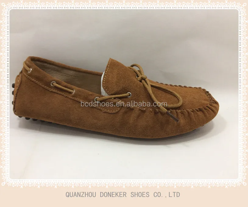 suede leather man moccasin shoes