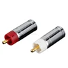 OEM HIFI Audio RCA Plug H1174 Single Point Contact RCA Connector adapter banana plug