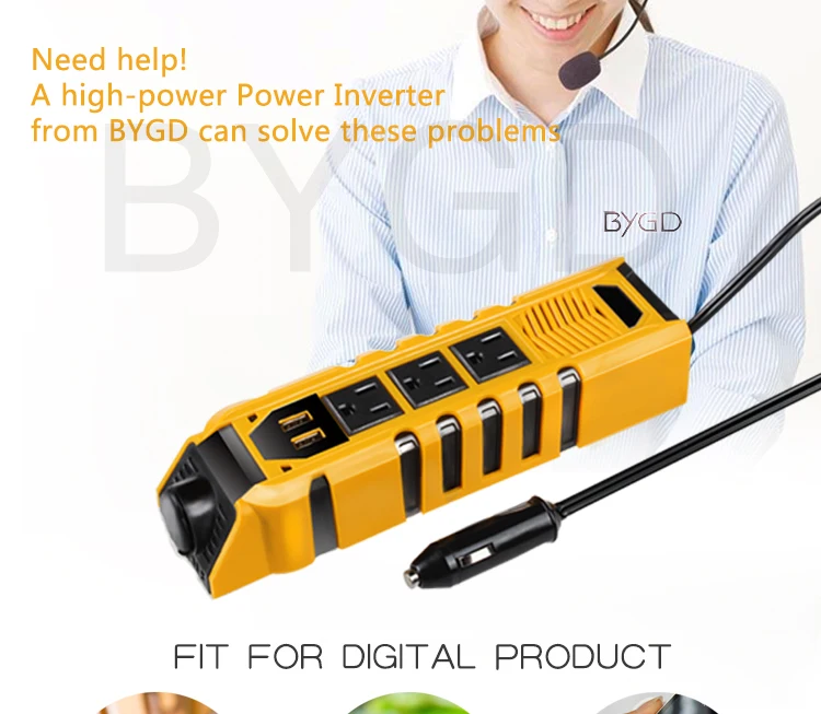 Hot sale 150w converter 12v 110v 220v dc to ac car power inverter.jpg