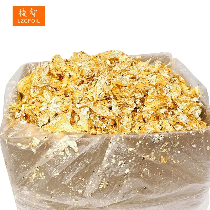 1kg Chinese Gilding Flakes Genuine Imitation Gold Leaf Foil Copper Leaf