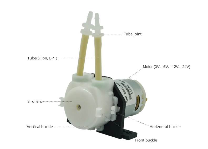 Kamoer 12v/24v Dc Motor Mini Peristaltic Pump Electric Selfpriming