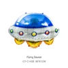 Cymylar Flying Cosmic Saucer Balloons Spaceship Balloons Astronaut Rocket Outer Space Theme Party Balloons