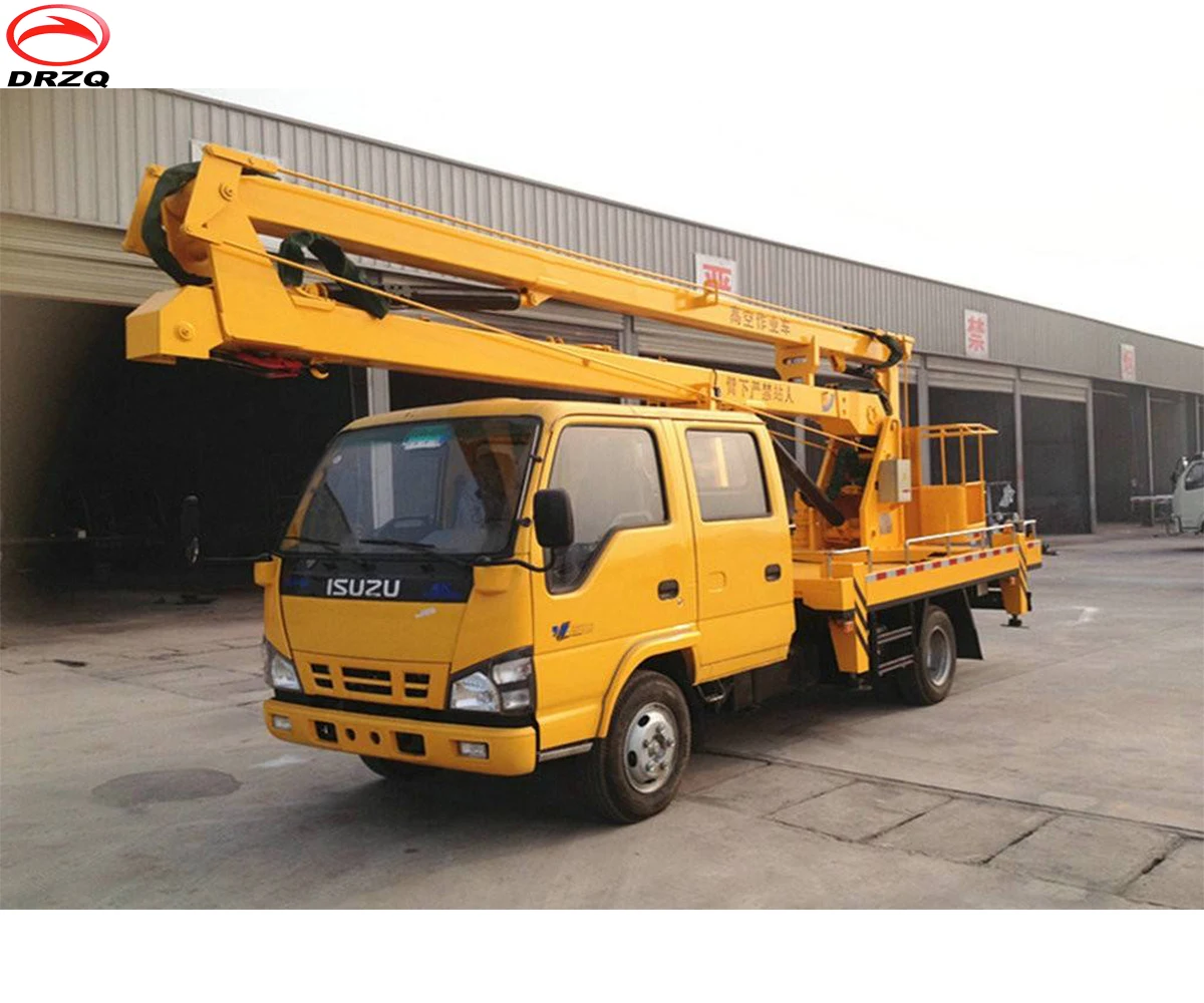 Japanese Brand I SUZU double cabin 14m aerial work platform truck ...