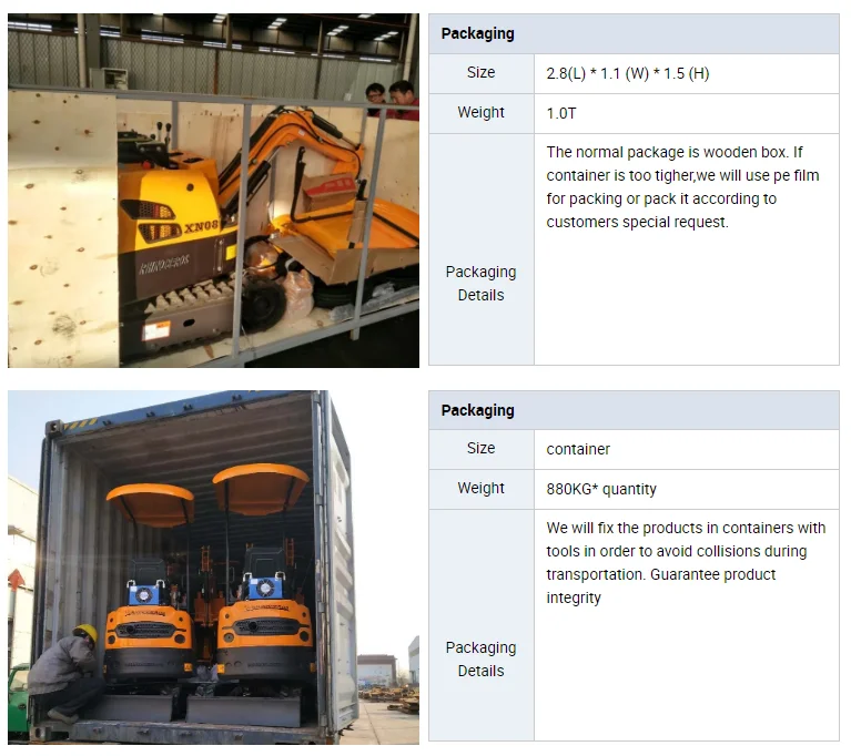 Xiniu Mini Excavator XN08 Rhinoceros Micro Excavator XN08 Trench Digger Mini Excavator 800Kg