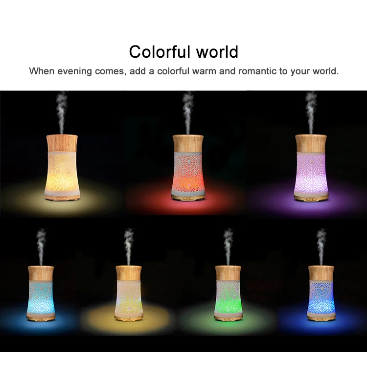 Cordless Candle Warmer Essential Oil Diffuser 120ml Ultrasonic Aroma