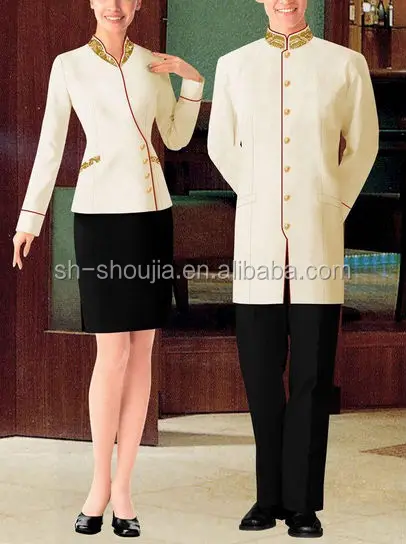 Custom Hotel Reception Uniform For Women/men - Buy Hotel Reception