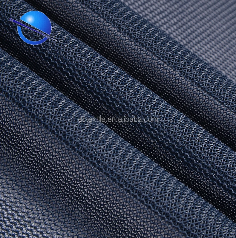 100 Polyester Heat Resistant Glitter Mesh Fabric Organic Fabric D