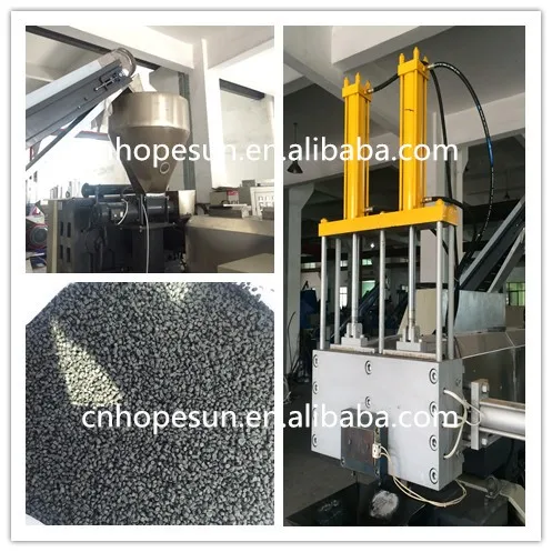 double stage pelletizer for recycle plastic