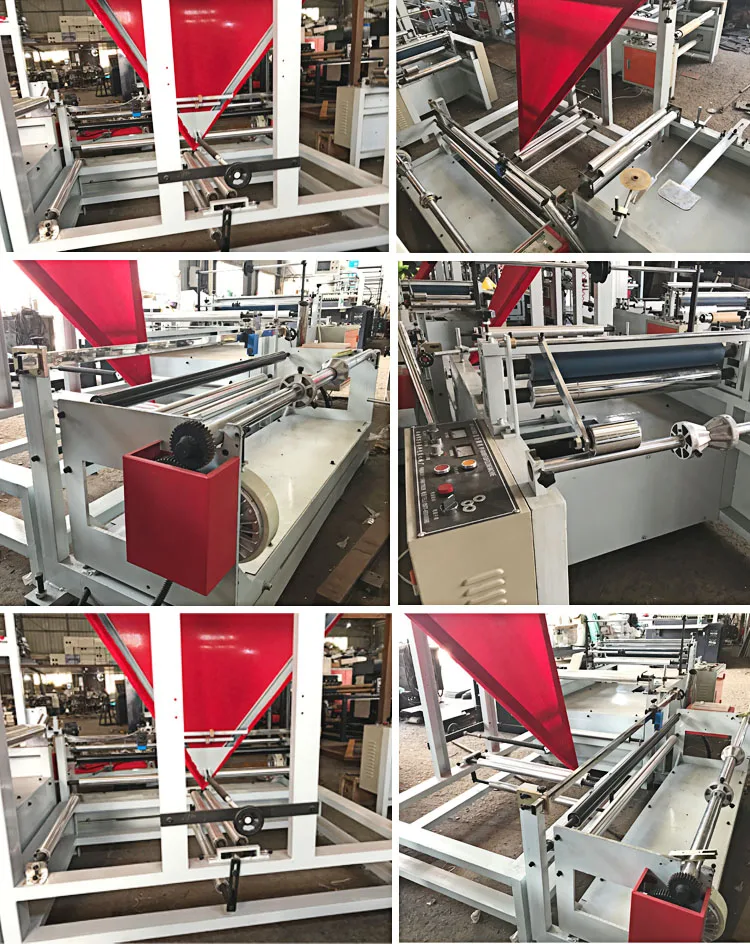 High Speed Hdpe Ldpe Plastic Film Folding And Rewinding Machine For Bag