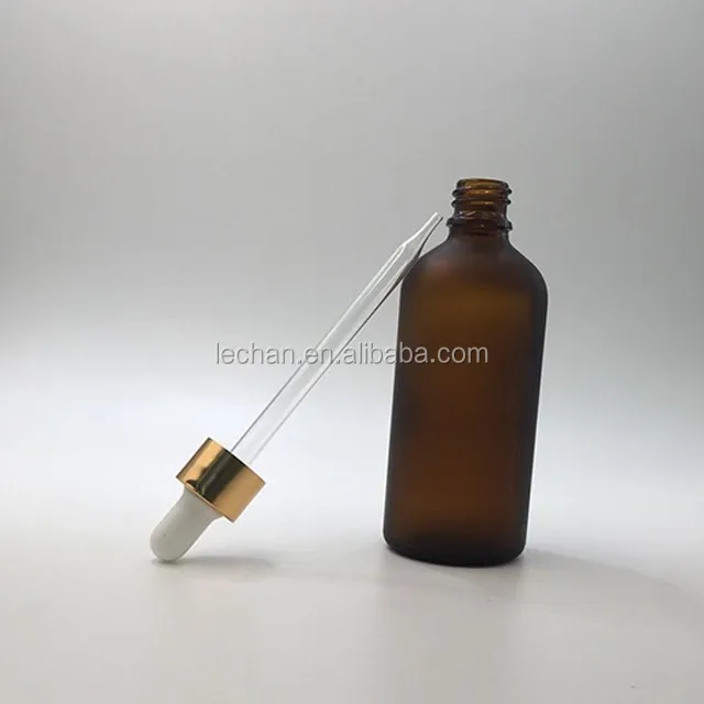 Download High Quality Wholesale 30ml 50ml Gold Screw Top Frosted Amber Glass Dropper Bottle - Buy Dropper ...