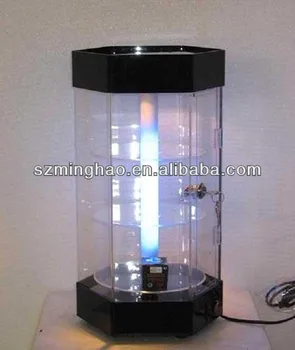 Revolving Acrylic Jewelry Display Showcase Led Perspex Cabinet