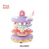 Doughnut Plastic Candy Track Flower Car Kitchen Article Fashion Toy Set For Sales with light music