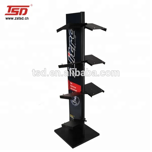 Showroom Motorcycle Helmet Display Stands Metal Motorcycle Helmets