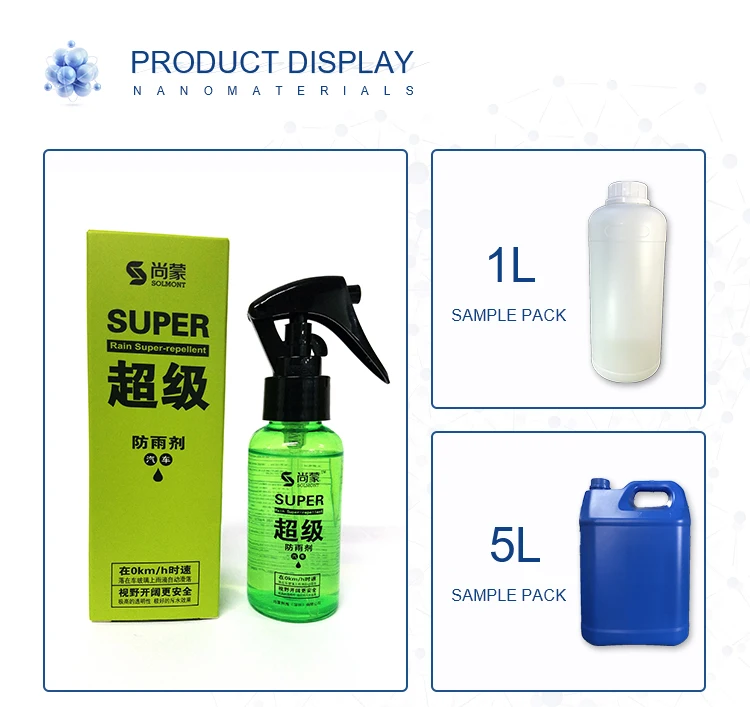 Car Glass Water Repellent Rain Resistant Spray For Rearview Mirrors
