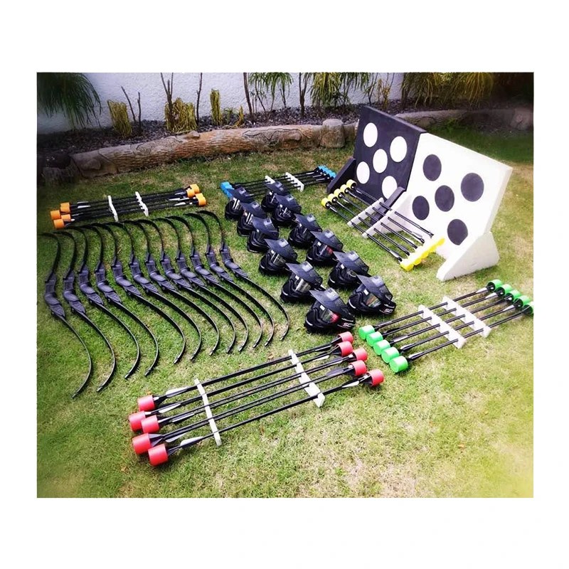 Best Price 6sets Archery Kit Tag Including 6 Bow+35arrow+6mask+6arm