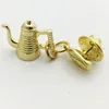 Wholesale special shape 3D metal gold kettle pin badge