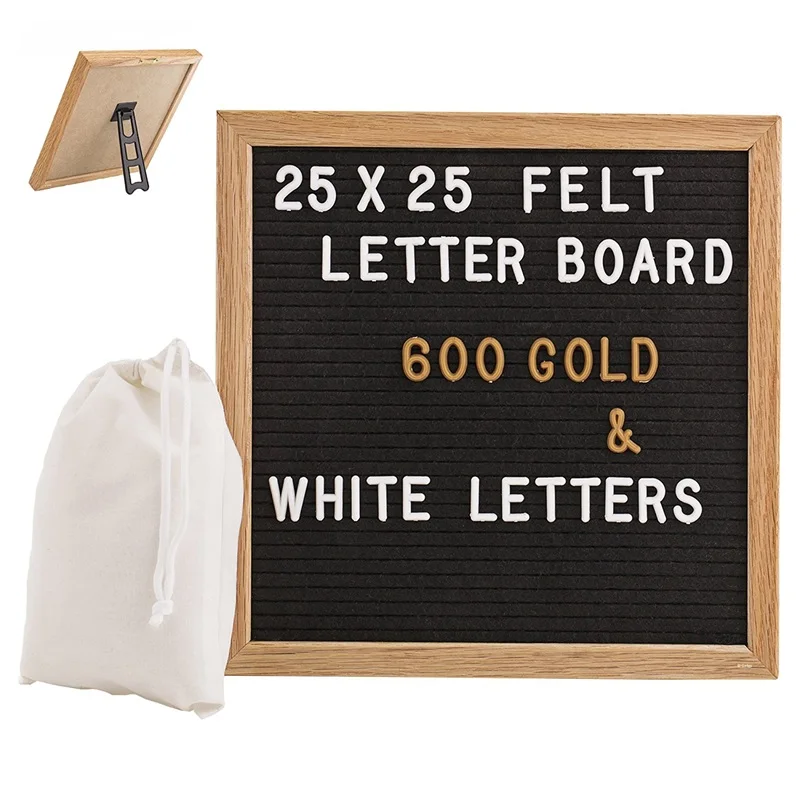 Felt Changeable Letter Board In 10 By 10 Inches White Letters Including ...