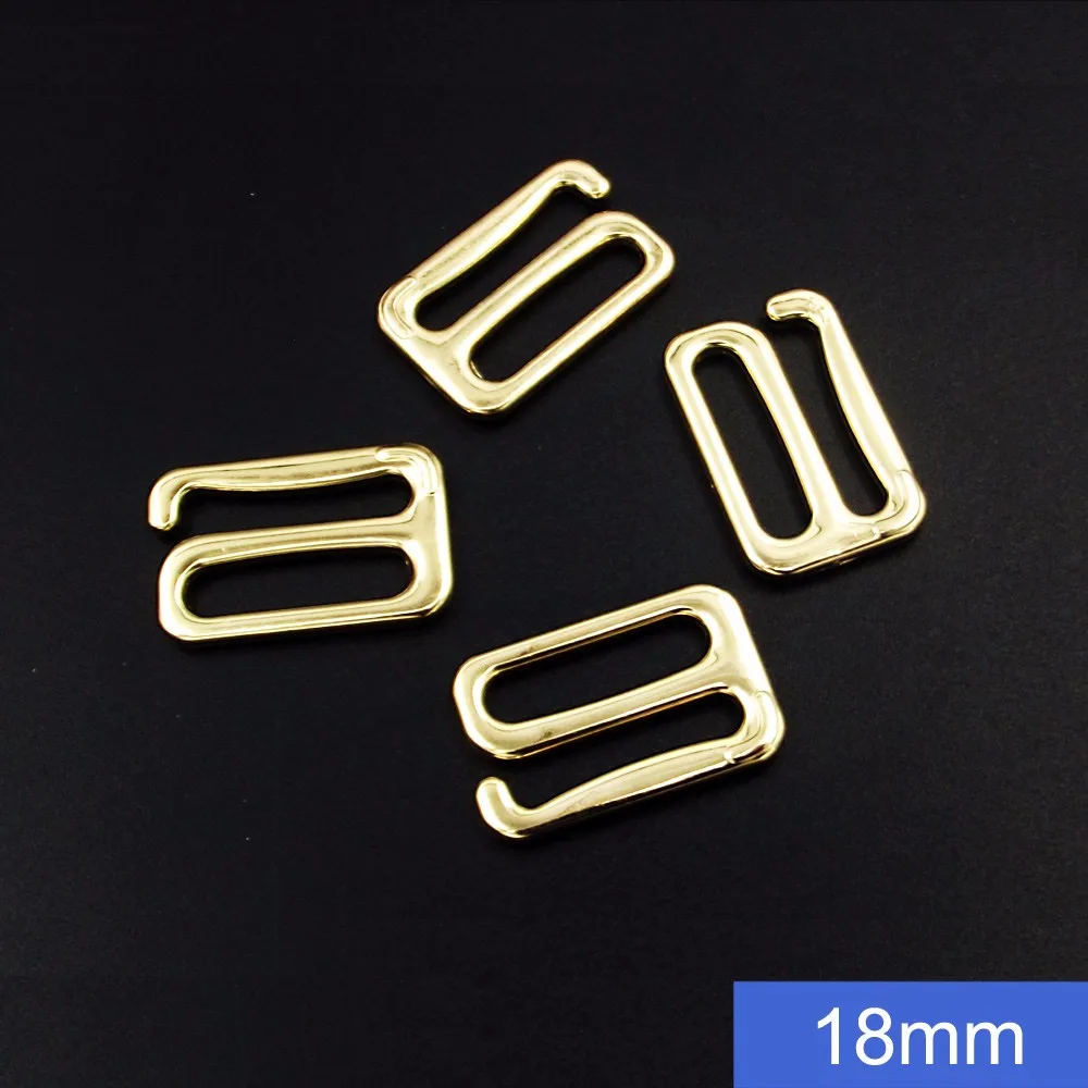 Swimwear Alloy Hooks 18mm Bra Fastener Buckle In Chlorine Resistance