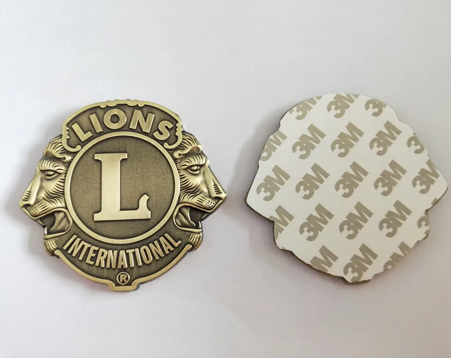 Wholesale Stock Lions International Car Emblem With 3m Sticker Buy