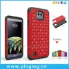 alibaba express pc+silicon star bling mobile phone case for LG X Cam back cover