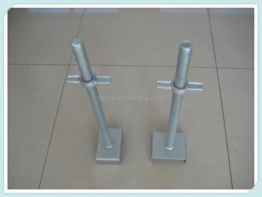 High Strength Adjustable Scaffolding Leg For Supporting Scaffolding